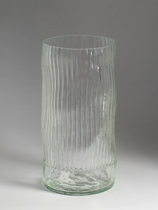 Ваза, h=30 см, d=14.5 см, стекло, прозрачная