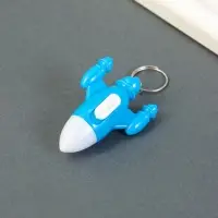 Фонарик брелок для ключей на кольце &laquo;Ракета&raquo;, LR41&times;3 шт., 5&times;3&times;1.7 см, МИКС