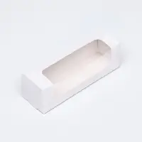 Кондитерская упаковка, белая, 16×5×5 см