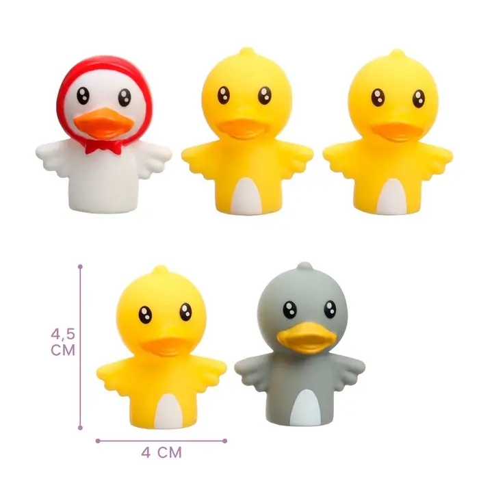Пальчиковый театр Крошка Я &laquo;Уточки&raquo;, в наборе 5 шт.