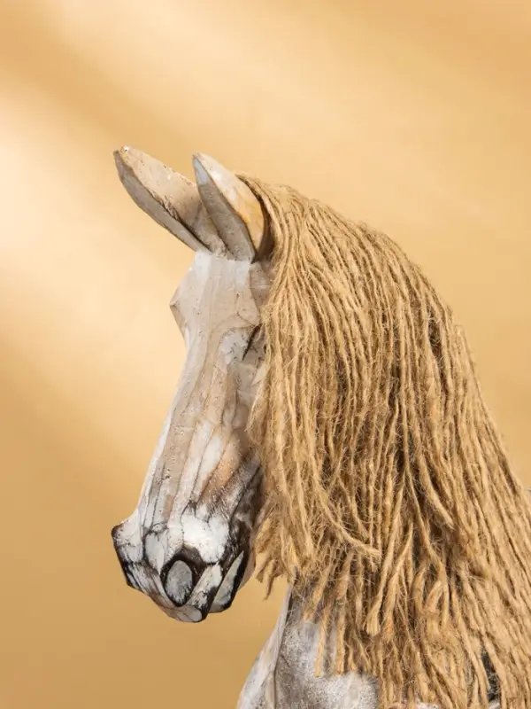 Сувенир «Лошадка-качалка, 41×12.5×44 см, дерево, бежевый Сувенир «Лошадка-качалка, 41×12.5×44 см, дерево, бежевый