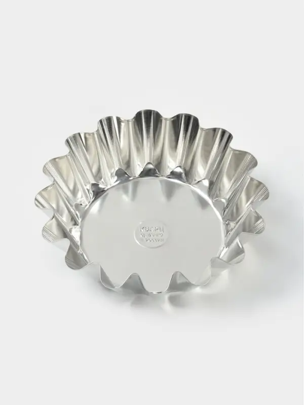 Форма для выпечки классическая, d=17.6 см, h=5.6 см, высокая, жесть, серебристая