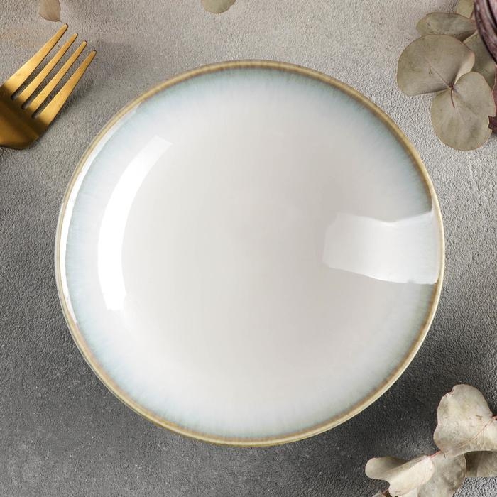 Салатник фарфоровый Magistro «Пэвэти», 0,38 л, d=16,5 см, цвет голубой