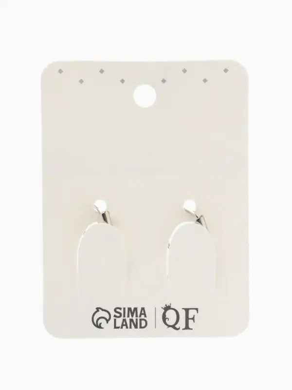 Серьги со стразами &laquo;Яркая классика&raquo;, синие в серебре, d=1.4 см