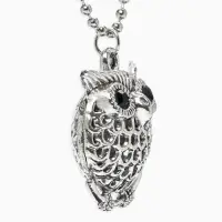 Кулон &laquo;Сова круглая&raquo;, art, цвет серебро чернёное, 44 см