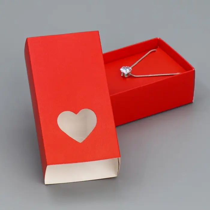 Коробка под бижутерию, упаковка, «Красная», 10 х 5 х 3 см Коробка под бижутерию, упаковка, «Красная», 10 х 5 х 3 см