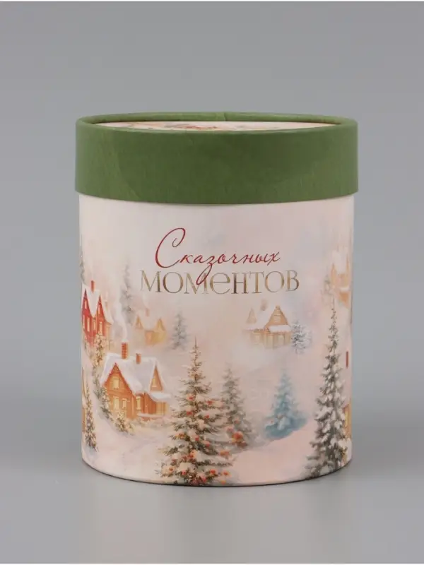 Коробка подарочная круглая &laquo;Счастья в Новом году&raquo;, 12&times;16 см