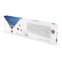 Комплект клавиатура+мышь мультимедийный Smartbuy 666395 белый (SBC-666395AG-W) /10