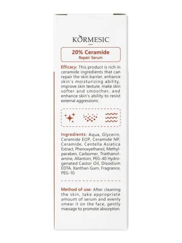 Восстанавливающая сыворотка KORMESIC 20% с керамидом, 30 мл