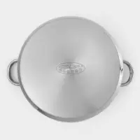 Кастрюля Катунь &laquo;Гретта&raquo;, 13 л, d=28 см, с крышкой, капсульное дно, индукция, нержавеющая сталь, AISI - 201, хромированная