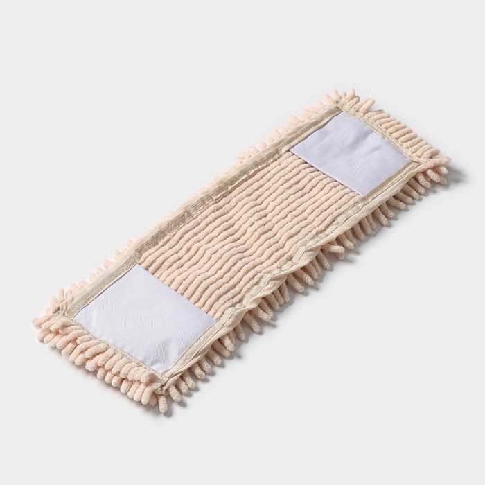 Насадка для плоской швабры Доляна «Пастель», микрофибра букли, 43×13 см, цвет бежевый Насадка для плоской швабры Доляна «Пастель», микрофибра букли, 43×13 см, цвет бежевый