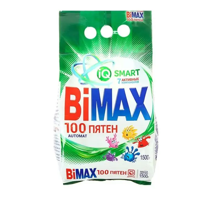 Стиральный порошок BiMax "100 пятен", автомат, 1.5 кг