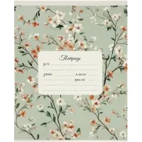 Тетрадь 12 листов в косую линейку Calligrata &laquo;Нежность&raquo;, блок офсет, 5 В МИКС