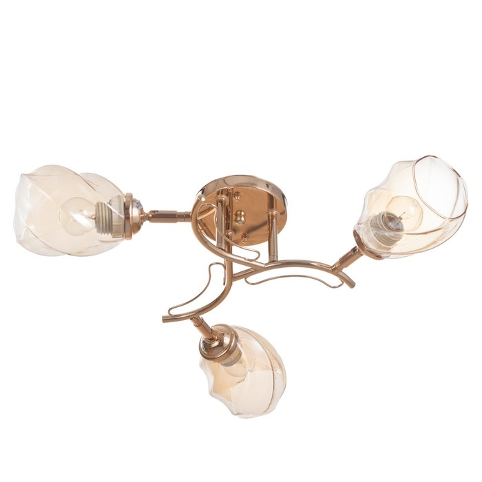 Люстра Люстра "Лойс" 3х40Вт Е27 Золото 50х50х22см