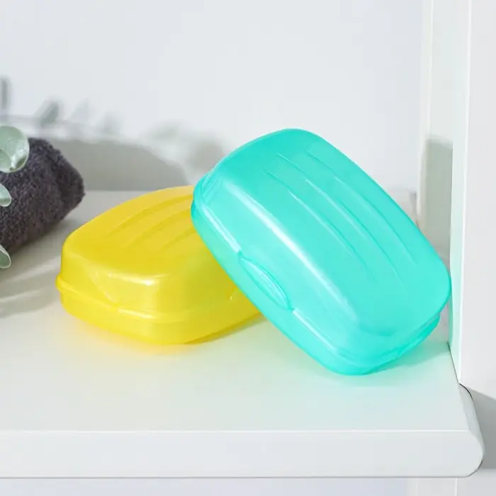 Мыльница с крышкой Радиан «Дорожная», пластик, 10×7×4.5 см, МИКС Мыльница с крышкой Радиан «Дорожная», пластик, 10×7×4.5 см, МИКС