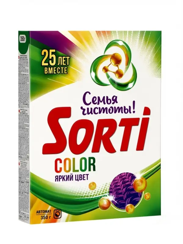 Стиральный порошок Sorti Color, автомат, 350 г