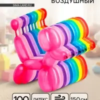 Воздушные шары для моделирования 150 см, d=2.5 см, 100 шт., пастель, МИКС