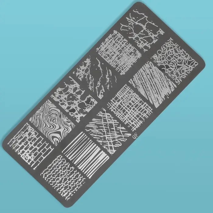 Пластина для стемпинга металлическая &laquo;Lines&raquo;, 12&times;6 см