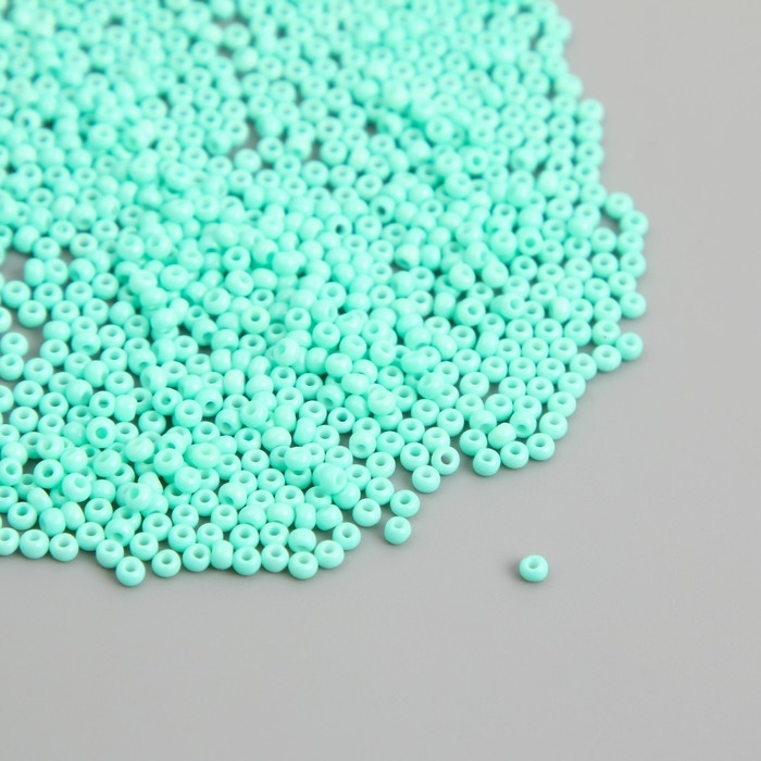 Бисер стекло 12/0  Бисер стекло 12/0 "Зелёная вода" ровный №668 450 гр