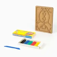 Картина пластилином &laquo;Ракета&raquo;, 21&times;15 см, набор для творчества