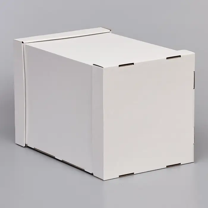 Коробка под торт, с ПВХ окном, белая, 30&times;30&times;45 см