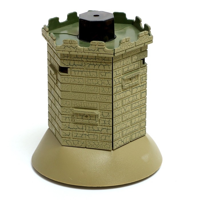 Танк «Т34», радиоуправляемый, в комплекте бункер и бинокль, световые и звуковые эффекты, работает от аккумулятора, цвет зелёный Танк «Т34», радиоуправляемый, в комплекте бункер и бинокль, световые и звуковые эффекты, работает от аккумулятора, цвет зелёный