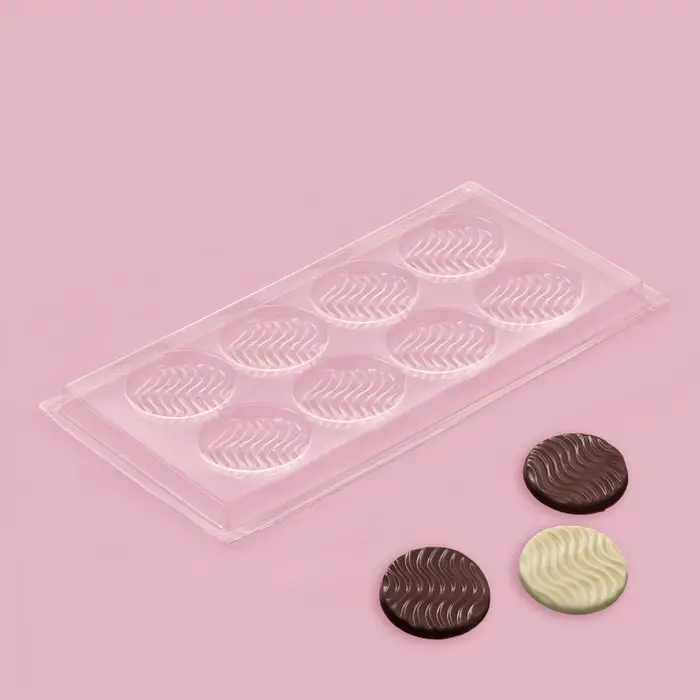 Форма для шоколада и конфет «Волна», 8 ячеек, 22×11 см, прозрачная