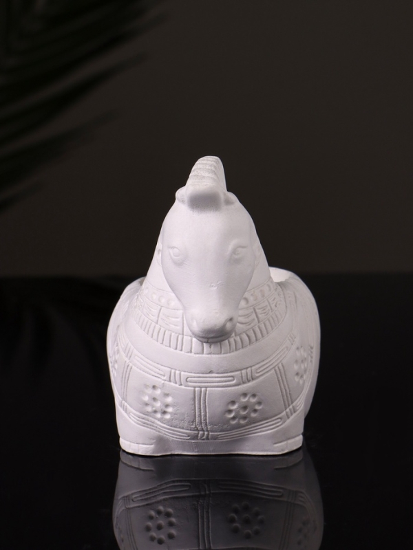 Кашпо Кашпо "Лошадка с орнаментом" 8х9х6 см, натуральный