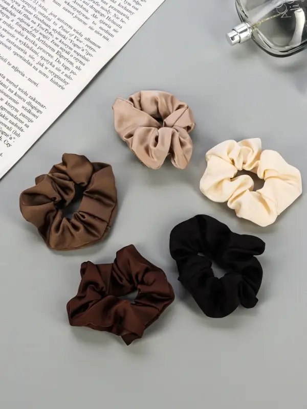 Резинка для волос "Орбита" (набор 5 шт) 10 см, микс