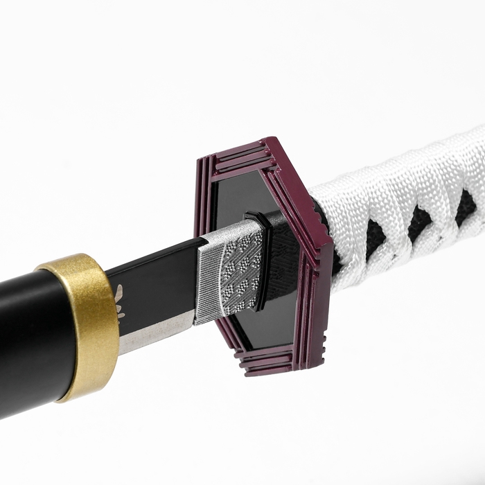 Сувенирное оружие Сувенирное оружие "Катана Гиу" 75 см, клинок 48 см, чёрная, на подставке