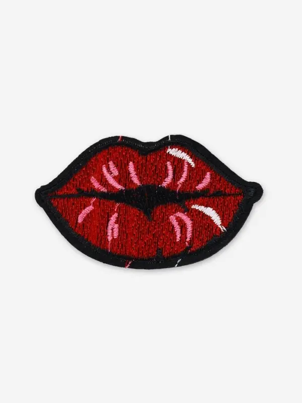 Термоаппликация &laquo;Губы&raquo;, 6.9&times;3.9 см, красная
