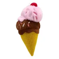 Мягкая игрушка "Кошечка Ли-Ли с мороженым, "Мультсериал", 18 см LKm18-005