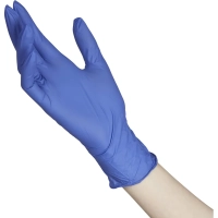 Перчатки нитрил. н/о,текст,SFM (L) 50 пар/уп,фиолетово-голубые
