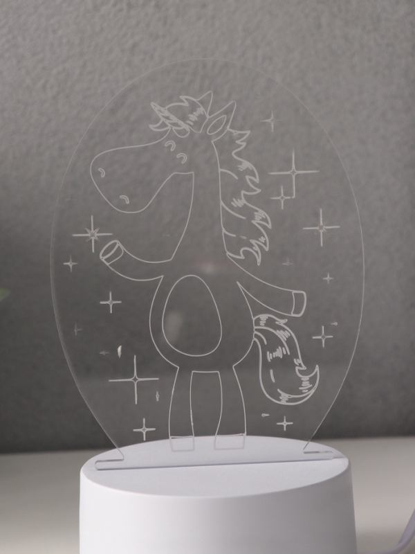 Светильник Светильник "Забавная лошадка" LED RGB от сети RISALUX 9,5х11,5х16 см