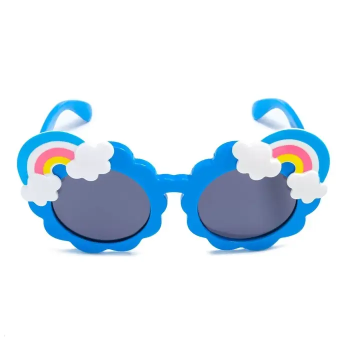 Очки солнцезащитные детские Мастер К, поляризационные, UV 400, линза 4×4 см, дужка 13.5 см, ширина 13 см, синие Очки солнцезащитные детские Мастер К, поляризационные, UV 400, линза 4×4 см, дужка 13.5 см, ширина 13 см, синие