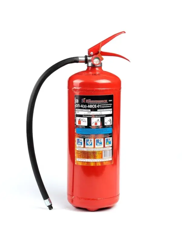 Огнетушитель порошковый &laquo;Ярпожинвест&raquo; ОП-4(3), ABCE-01(А)