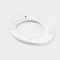 Сиденье для унитаза с крышкой &laquo;Декор. Сакура&raquo;, 44.5&times;37 см, белое