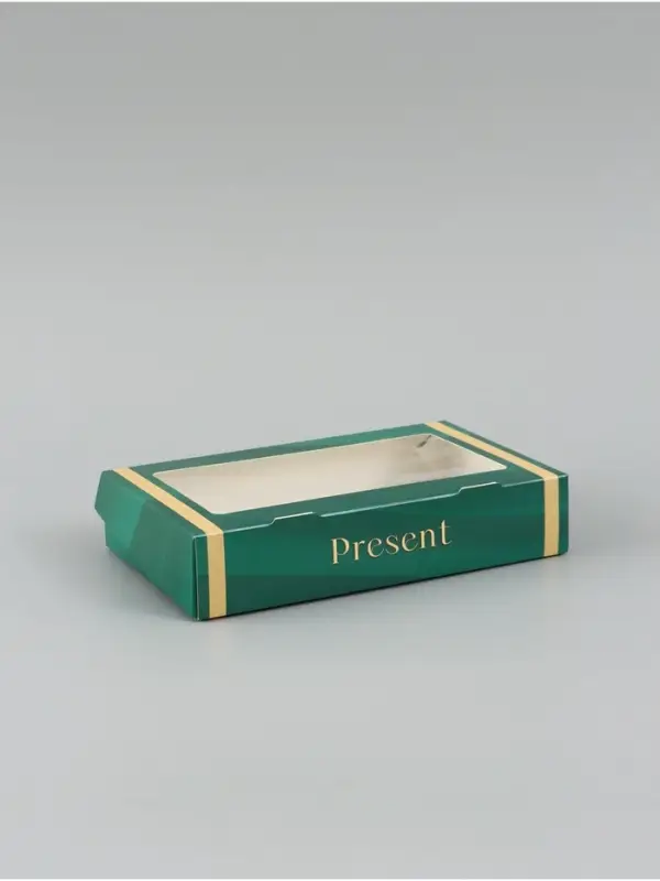 Коробка подарочная складная &laquo;Подарок&raquo;, 20&times;12&times;4 см, с окном