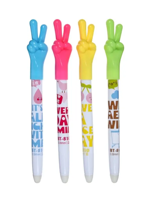 Стираемая ручка &laquo;Жест&raquo;, шариковая, синий стержень, узел 0.8 мм, МИКС