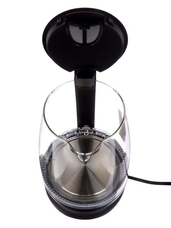 Чайник электрический Sakura SA-2719BK, стекло, 2 л, 2200 Вт, подсветка, серебристо-чёрный Чайник электрический Sakura SA-2719BK, стекло, 2 л, 2200 Вт, подсветка, серебристо-чёрный