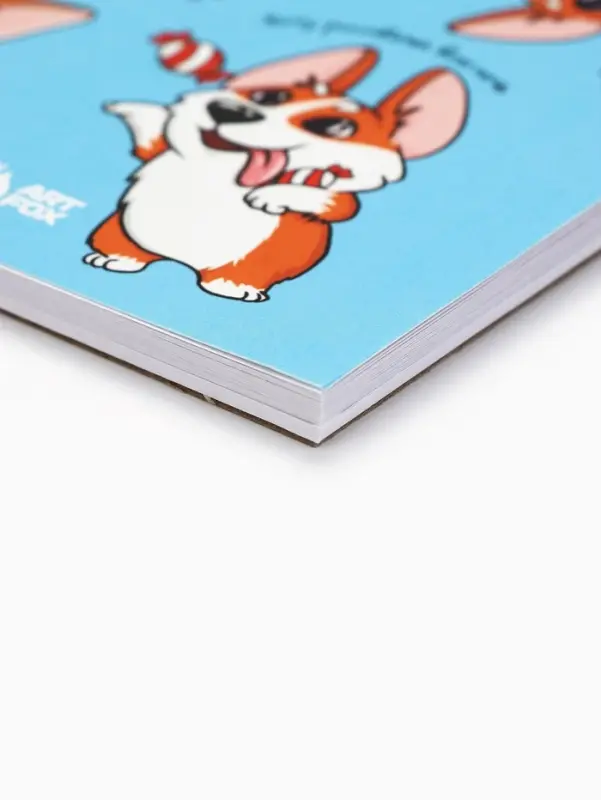 Скетчбук А5, 40 л 100 г/м&sup2; &laquo;Корги&raquo;