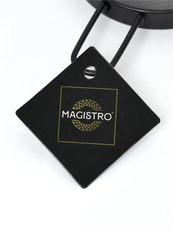 Сито с ручкой Magistro, набор 3 шт., d=8;9;10 см, нержавеющая сталь, чёрные