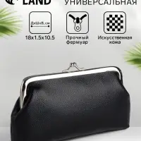 Косметичка на фермуаре, цвет чёрный