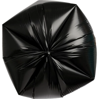 Мешки для мусора ПВД 160л 55мкм 10шт/рул черные 80x100см