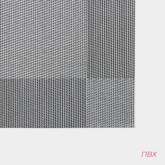 Салфетка сервировочная на стол Доляна &laquo;Шахматы&raquo;, 45&times;30 см, серебристая