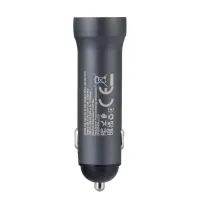 Переходник автомобильного зарядного устройства на 2 USB 3.1A Z54 HOCO серый