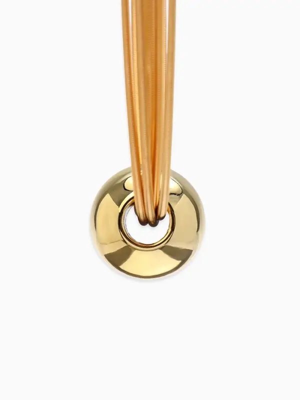 Набор 2 предмета: колье, браслет &laquo;Бусина на нитях&raquo;, цвет золото