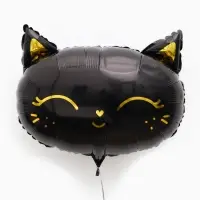 Воздушный шар фольгированный 19" &laquo;Чёрная кошка&raquo;, набор 5 штук