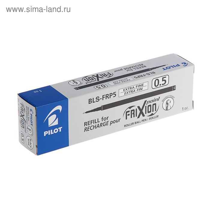 Стержень гелевый 0,5 мм, Pilot Frixion, для ручек BL-FRP5, стираемый, чернила чёрные Стержень гелевый 0,5 мм, Pilot Frixion, для ручек BL-FRP5, стираемый, чернила чёрные