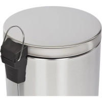 Ведро мусорное с педалью и доводчиком Luscan 12 л, матовое, нерж сталь